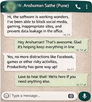 Customer success story screenshot