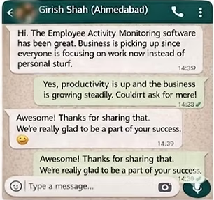 Customer success story screenshot